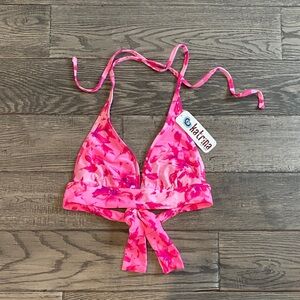 Katrina Pink Tie-Dye Bikini Top